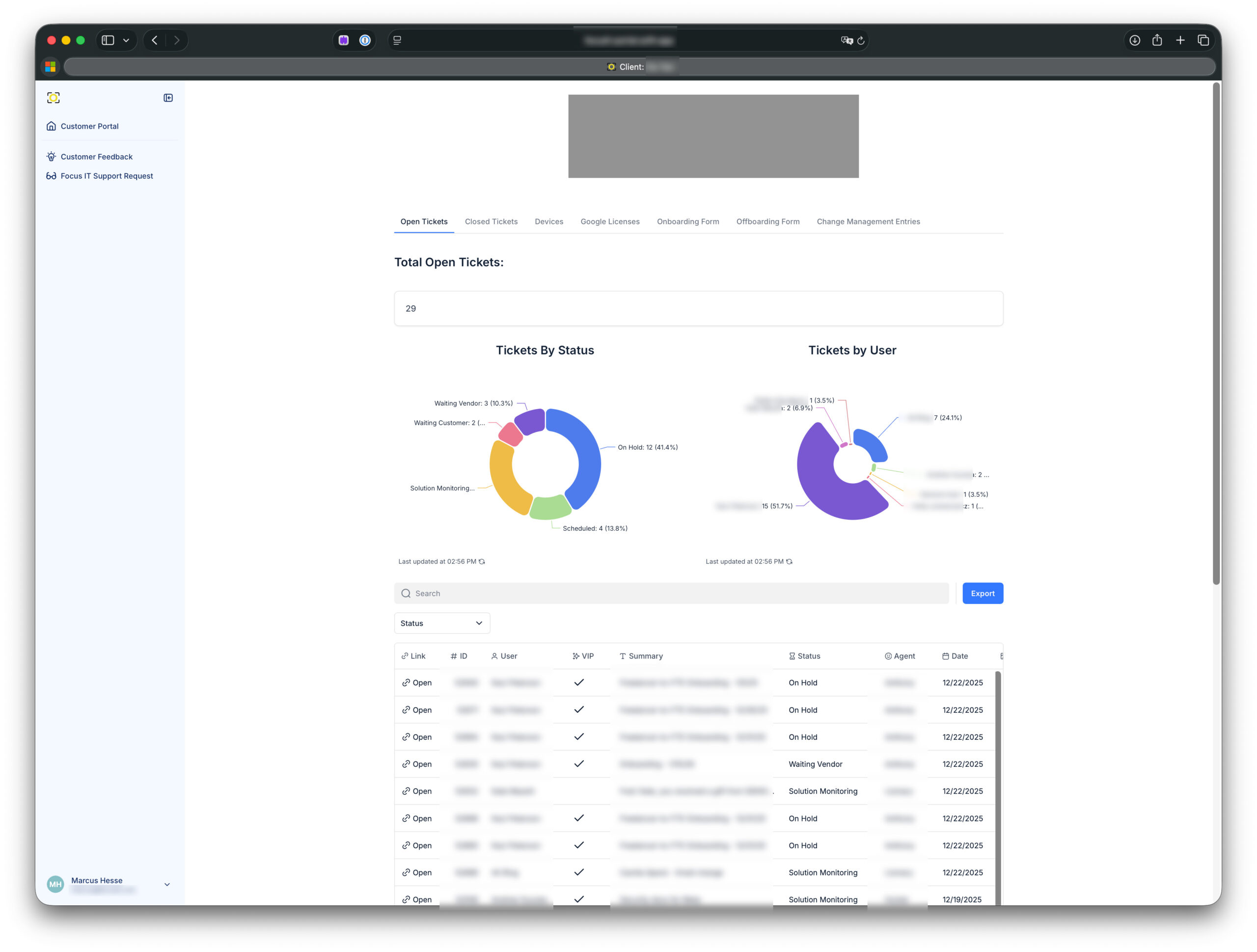 Protected: SaaS: Client Customer Portal